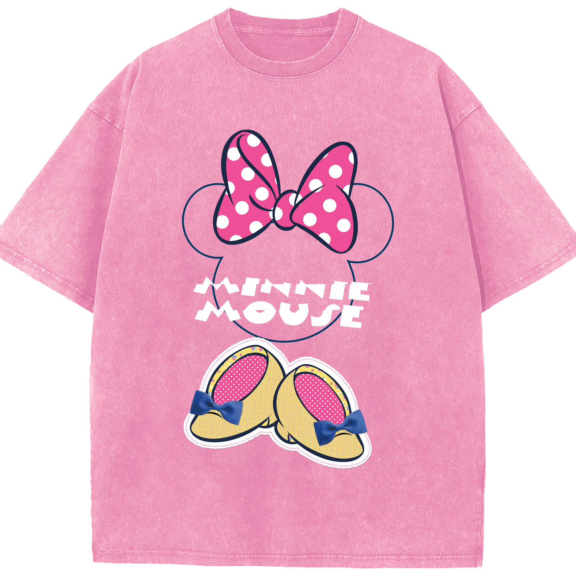 （画像用） ミッキーマウス Mickey Mouse 綿100% ヴィンテージ風 半袖Tシャツ（フロントプリント）